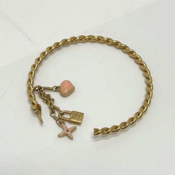 Authentic LOUIS VUITTON M65481 Accessories Creole - Sweet Monogram hoop Pierce - Picture 8 of 10